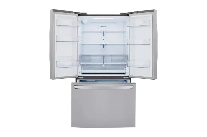 29 cu. ft. 3-Door French Door Refrigerator in Stainless Steel with Door Cooling+ and Internal Ice Dispenser
